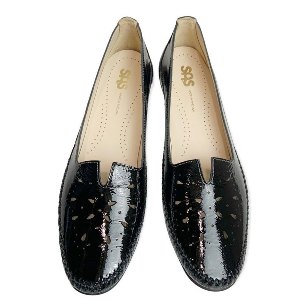 SAS | Shoes | Sas Sonyo Black Patent Leather Low Heel Dressy Comfort Shoes  Sz 85ww G484950 | Poshmark
